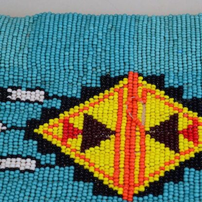 Cuffs Beaded Turquoise beadwork detail