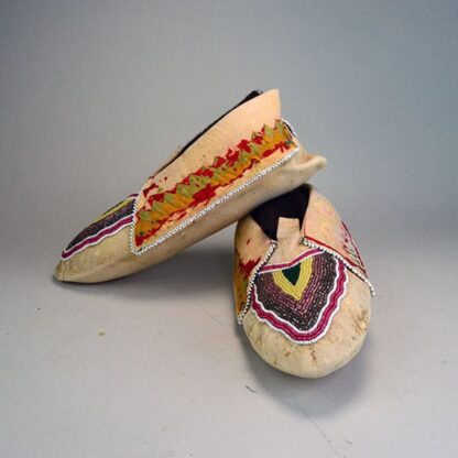 Moccasins Antique Ribbonwork side view