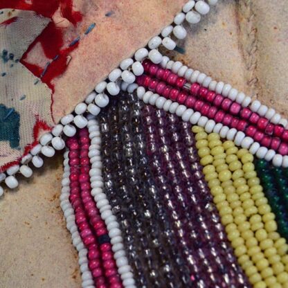 Moccasins Antique Ribbonwork beadwork detail