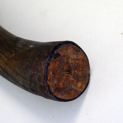 Powder Horn Antique wood end