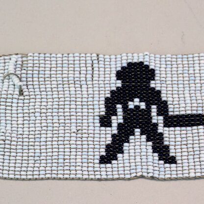 Wampum Belt Seed Bead Human Figures detail loose beads