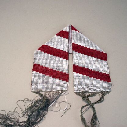 Wampum Belt Seed Bead Red folded