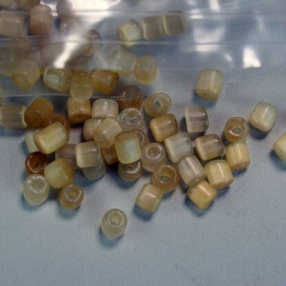 Lot Transparent Glass Tile beads, Color amber and purple , 40 ounce package