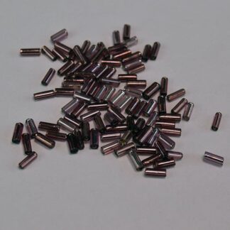 Purple Iridescent Bugle Beads, 27 oz package 4 x 1.6 mm