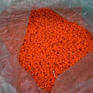 Seed Beads10/0 Orange lot