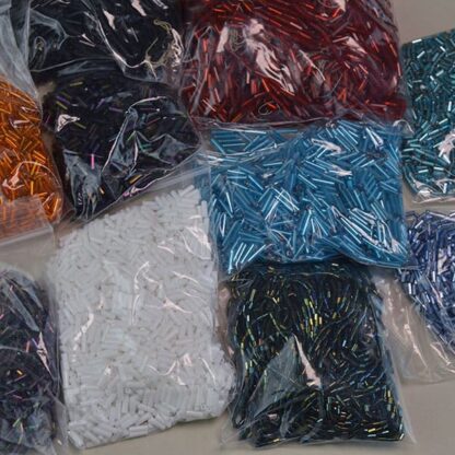 These Bugle Beads, this come in an assorted colors and sizes