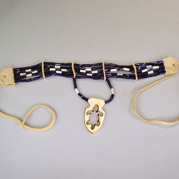 Choker Clay Wampum with Turtle