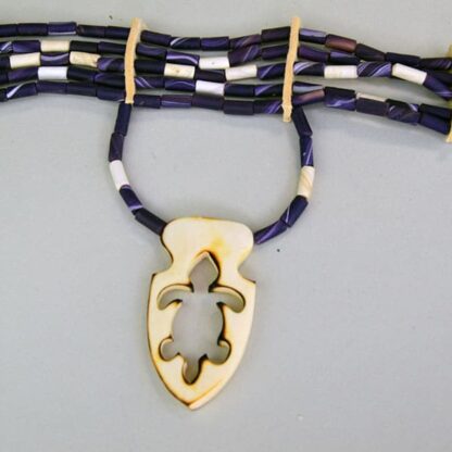 Choker Clay Wampum with Turtle detail