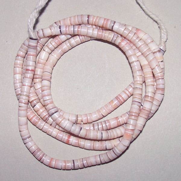 Heishi Shell Beads Pink – 24″ strand