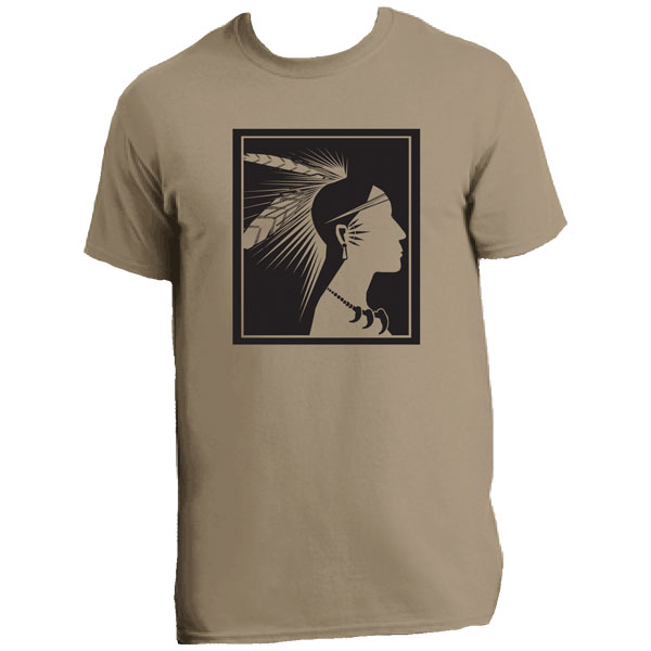 Native Tee Shirt - Khaki - $10.00