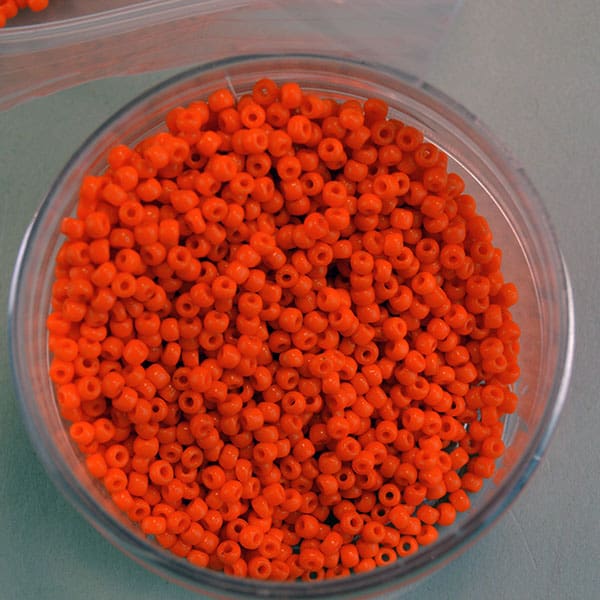 10/0 Seed Beads Orange