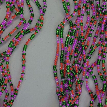 This 23 ounce Seed Bead group Lot comes in Silver Lined Dark Green, and color lined Pink and Orange. The colors are amazing together. One of a Kind