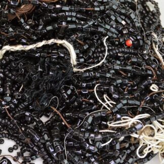 This Black Glass Beads Lot comes in many Different Sized and Cuts. Seed Beads, Tube beads and more. This lot comes in a 25 ounce package. One of a Kind !