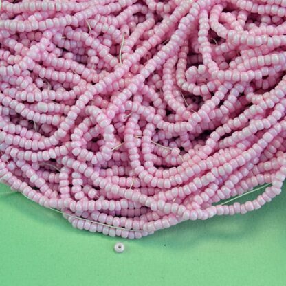 Bright Pink Seed Beads 10/0