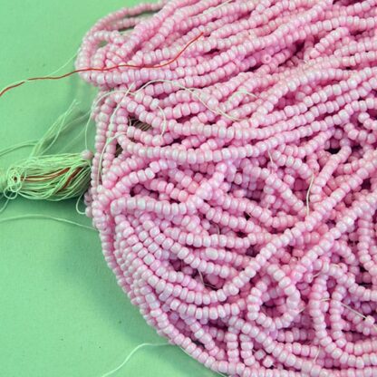 Bright Pink Seed Beads 10/0