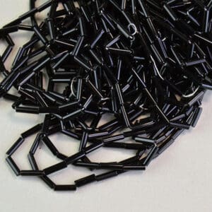 Bugle Beads Jet Black