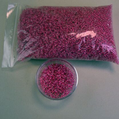 Clear Color Lined Fuchsia: 10/0 , 15 oz package