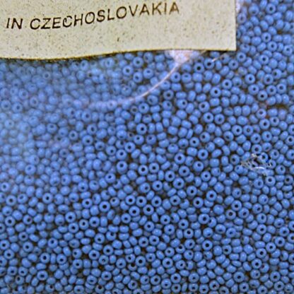 Czech Seed Bead Periwinkle. These are a vintage seed bead so don't miss this 32 ounce package. This color will add to your next project. One of a Kind.