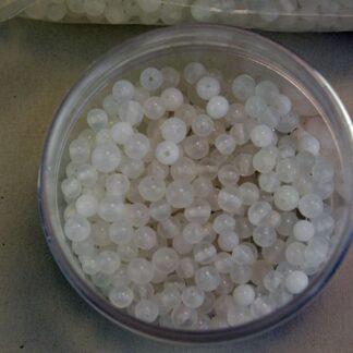 Frosted Round Glass Beads