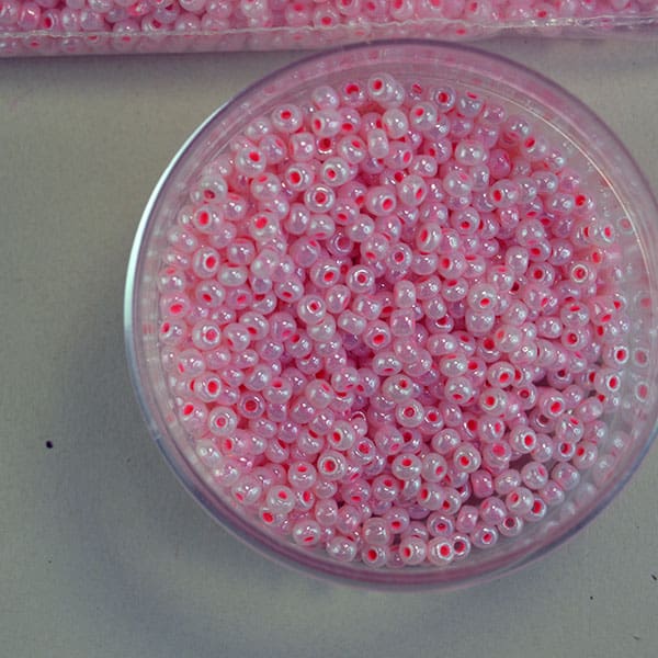 Luster Pink Seed Beads