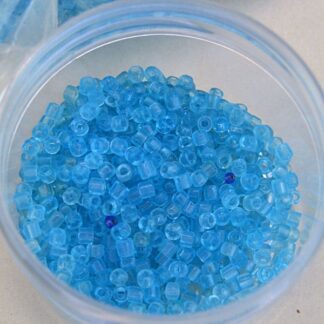 Tubular Translucent Blue Beads 9/0 9.5 oz package