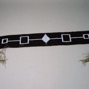 Wampum Belt Seed Bead Black