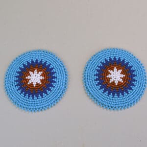 Rosettes Beaded Pair