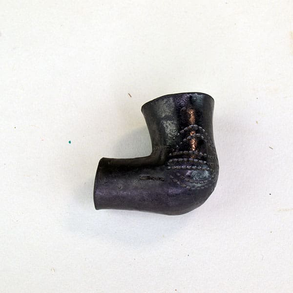 Black Clay Pipe Bowl