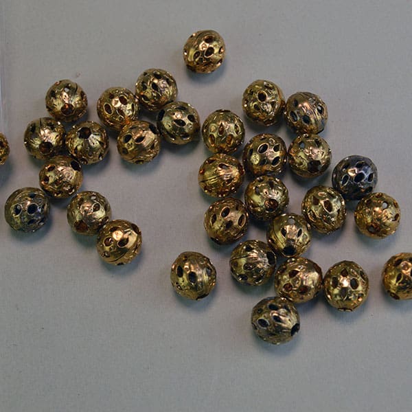 Brass Plated Bead Lot