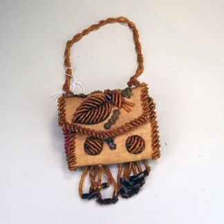 Whimsy Antique Needle Case, measures 2 1/2" high x 4″ wide, while closed, and 2 1/2" wide x 6 " long  while open