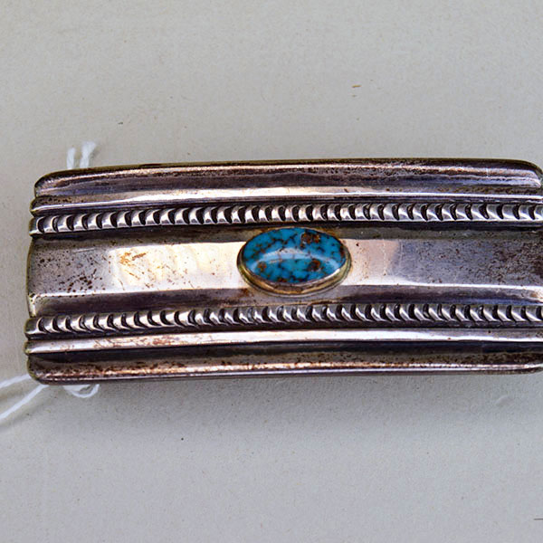 Belt Buckle with Turquoise