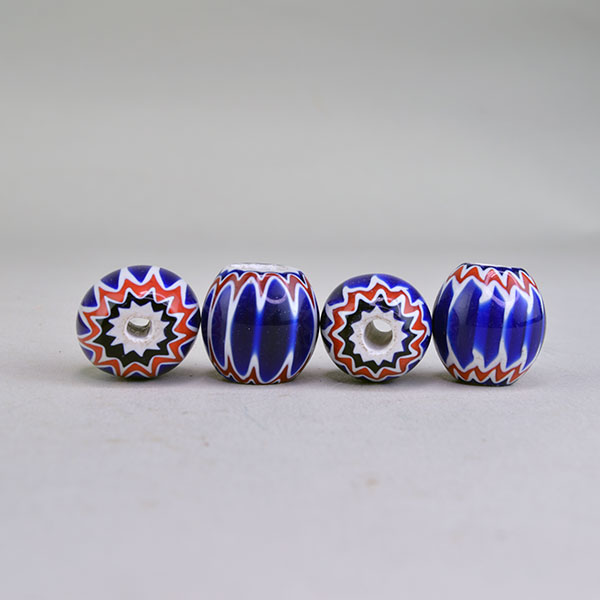 Chevron Round Beads