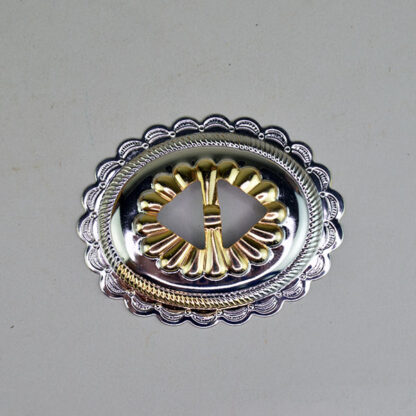 Conchos Oval Two Toned single