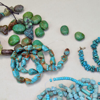 Turquoise Colored Stones Assorted