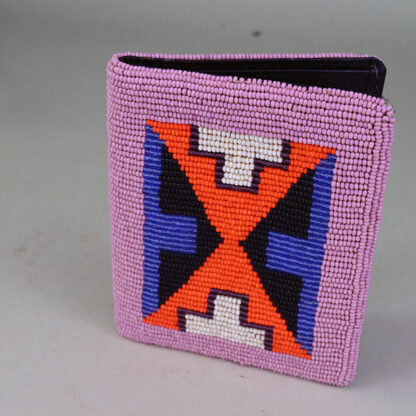 Vintage Beaded Wallet Pink