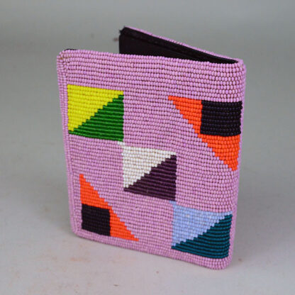 Vintage Beaded Wallet Pink