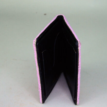 Vintage Beaded Wallet Pink