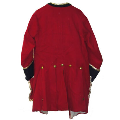 Military Style Coat Red back