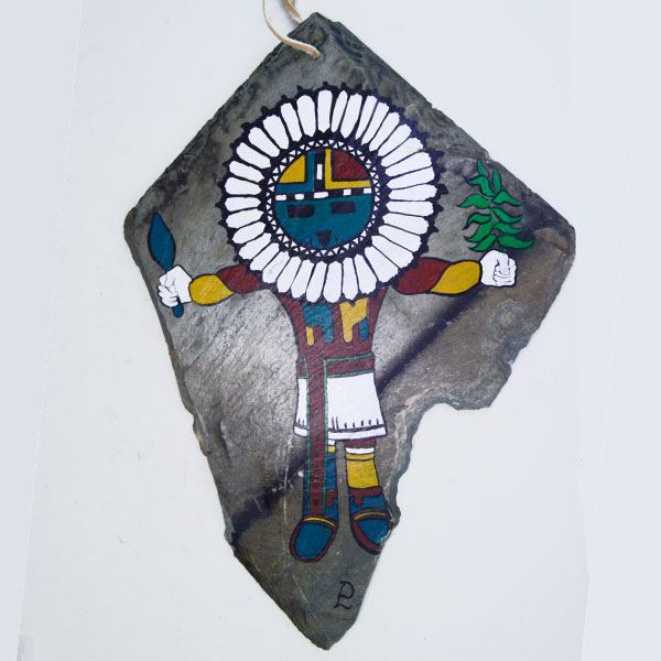 Kachina Hand Painted Slate