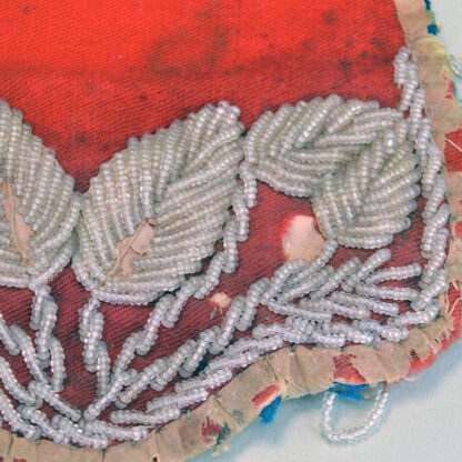 Antique Beaded Bag Red