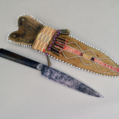 Quilled Sheath With Knife