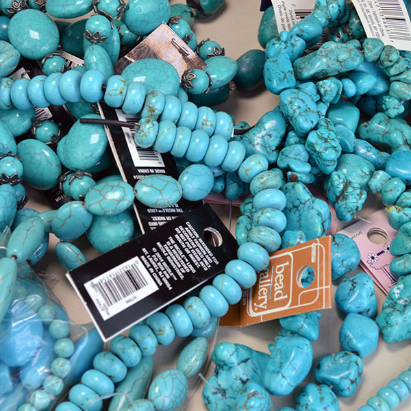 Turquoise Blue Colored Beads