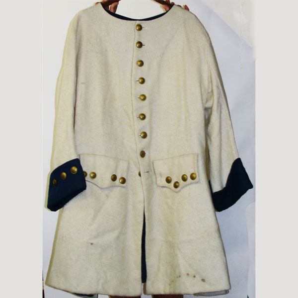 Military Coat Off White