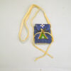 Neck Bag Beaded Blue