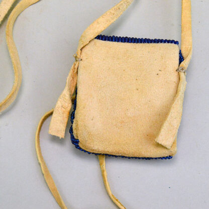 Neck Bag Beaded Blue