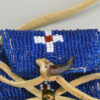 Neck Bag Beaded Blue