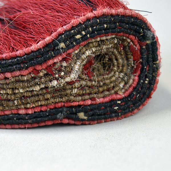 This 6" Tear Drop Turkey Beard Roach in Red is a spectacular example of mid-20th century craftsmanship. 6 inches in length and 2 inches wide. One of a Kind.