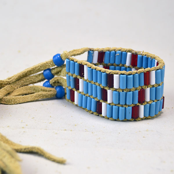 Wampum Three Row Bracelet Wampum Three Row Bracelet