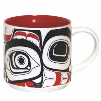 Mug Matriarch Bear Large 16 ounce mug features a Northwest Coast bear design by Tsimshian Ts'mysen artist Morgan Asoyuf.