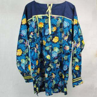 Ribbon Shirt Ocean Design with colorful fish